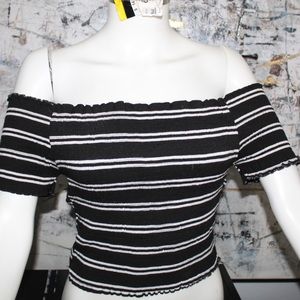 Off the shoulder crop top